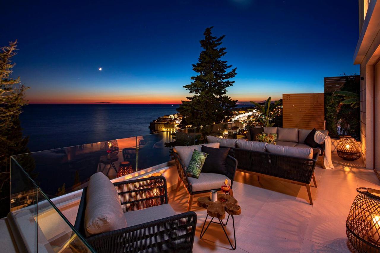 Villa T Dubrovnik - Wellness And Spa Luxury Villa With Spectacular Old Town View Экстерьер фото